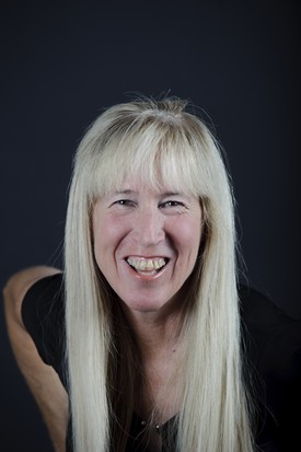 Woman smiling with straighter teeth