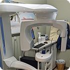 Cone beam C T scanner in dental office